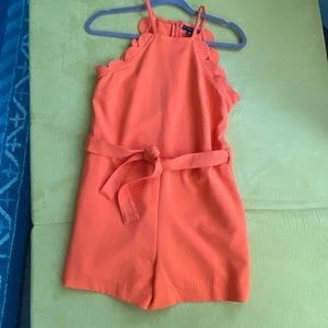 Victoria Beckham for Target size Small orange Romper scallop detailing